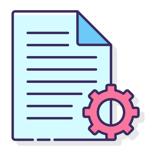 Settings electronics dem file archive icon