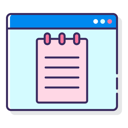 Notes writing writing tool interface icon