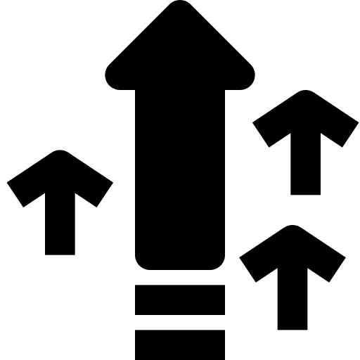 Rise business and finance skill rise icon