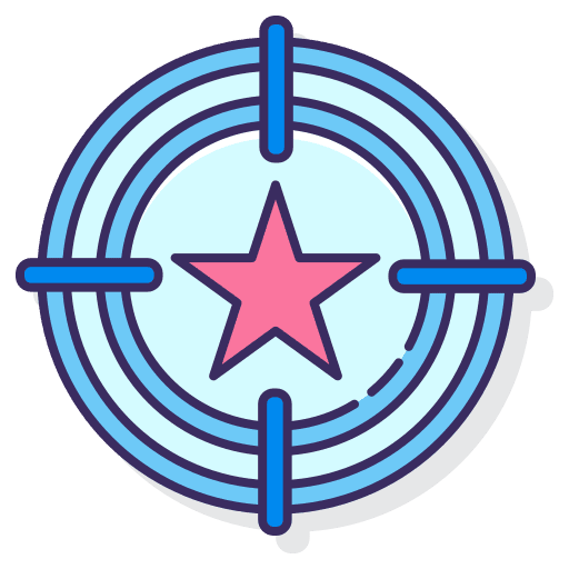 Target targeting dart board seo and web icon