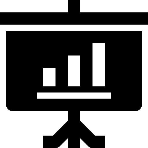 Presentation business and finance business graphic icon Presentation business and finance business graphic icon