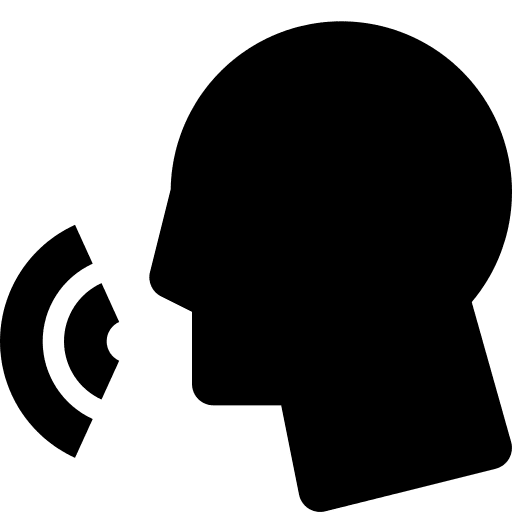Speech ability business and finance talking icon