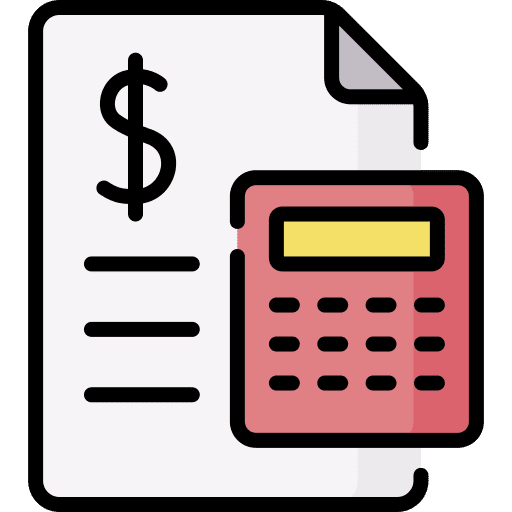 Accounting currency saving accounting icon