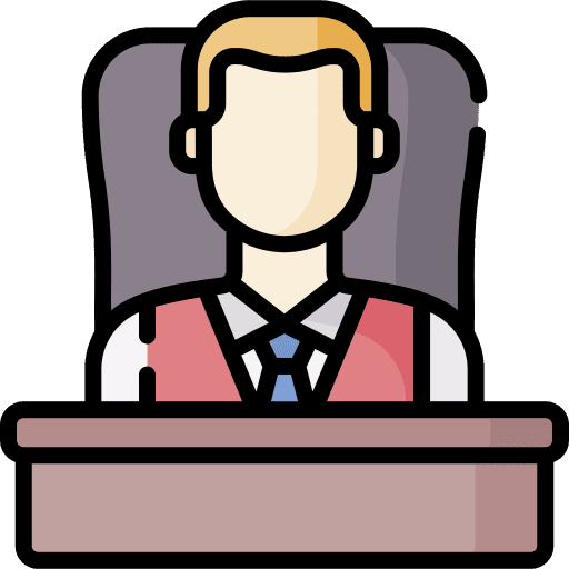 Boss business and finance administrator person icon