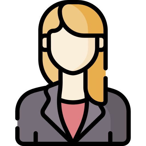 Employee business and finance woman employee icon