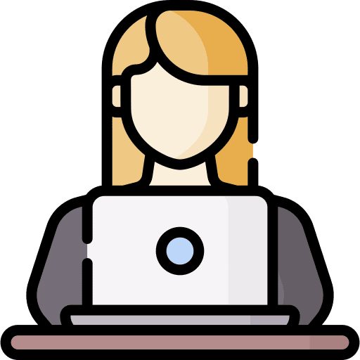 Working table lamp administrator icon