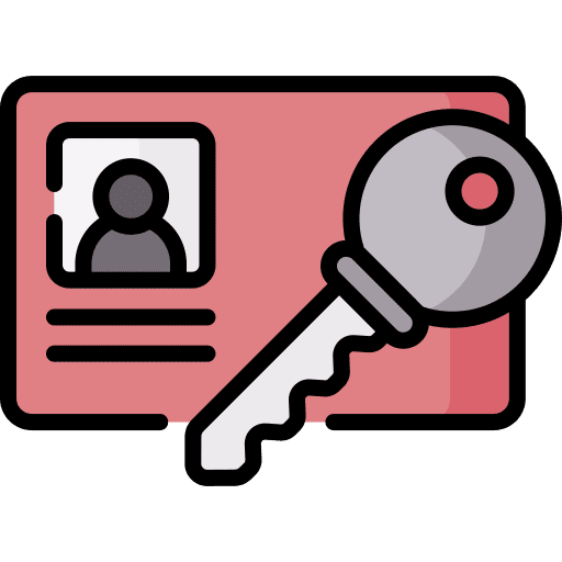 Access card electronic room key icon Access card electronic room key icon