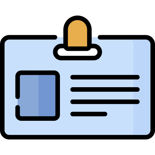 Id card business pay card identification icon Id card business pay card identification icon