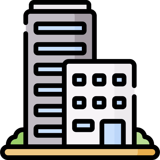 Office building office building city flats icon Office building office building city flats icon