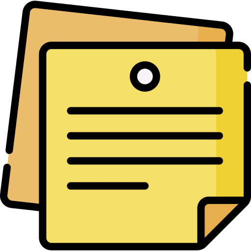 Sticky notes education office material post it icon Sticky notes education office material post it icon