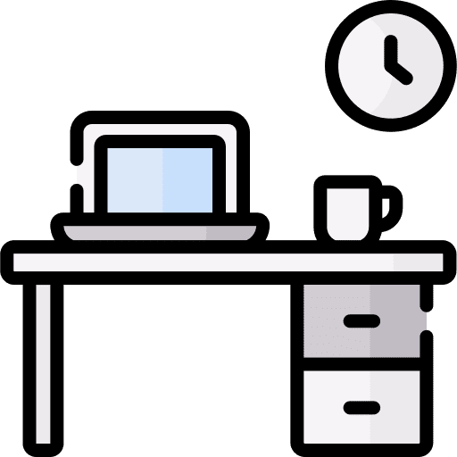 Working furniture and household desktop chair icon Working furniture and household desktop chair icon