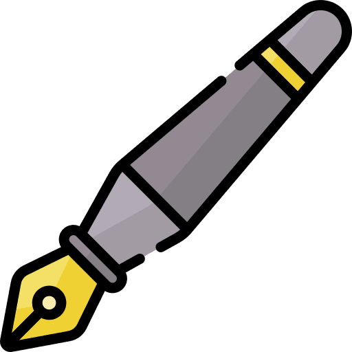 Pen pencil school material tools and utensils icon Pen pencil school material tools and utensils icon