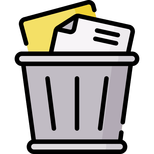 Trash basket trash business and finance icon Trash basket trash business and finance icon