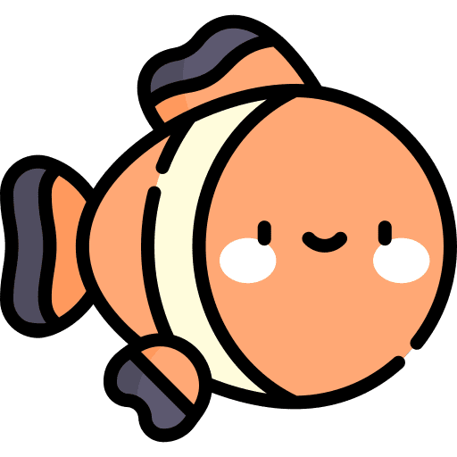 Clownfish zoo animal kingdom wildlife icon