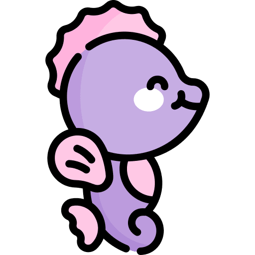 Sea horse seahorse aquarium animals icon