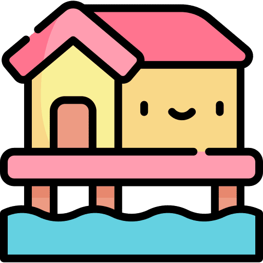Beach house beach house real estate holidays icon