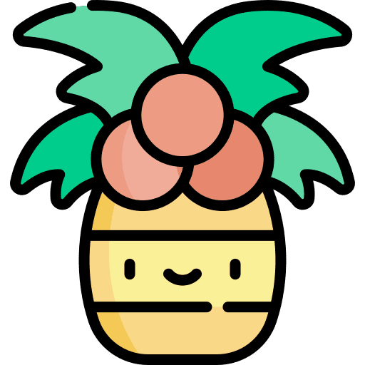 Palm summertime tropical palm icon