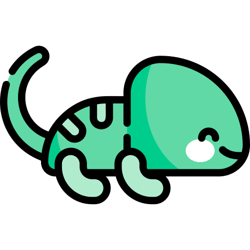 Chameleon wildlife nature zoo icon