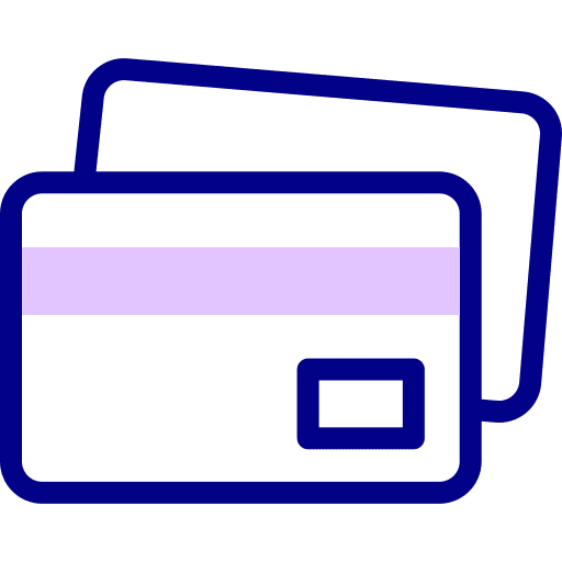 Credit card pay card debit card credit card icon