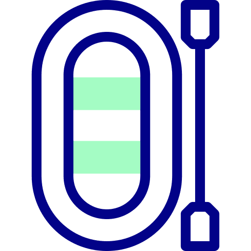 Boat transportation paddle inflatable icon Boat transportation paddle inflatable icon