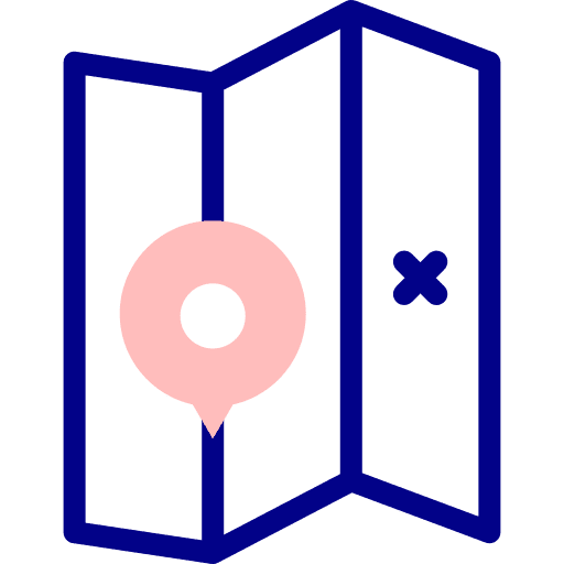 Map region orientation guide icon Map region orientation guide icon