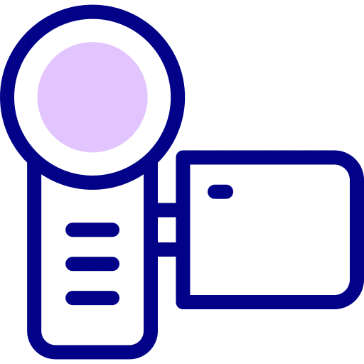 Video camera camcorder digital video recorder icon Video camera camcorder digital video recorder icon