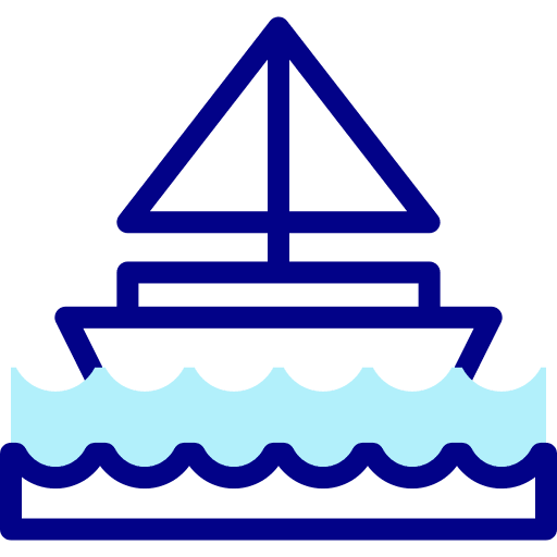 Boat ocean navigation transportation icon Boat ocean navigation transportation icon