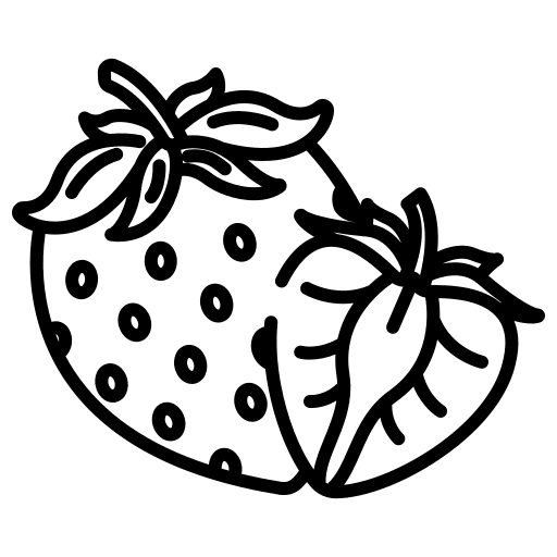 Strawberry organic strawberry diet icon Strawberry organic strawberry diet icon