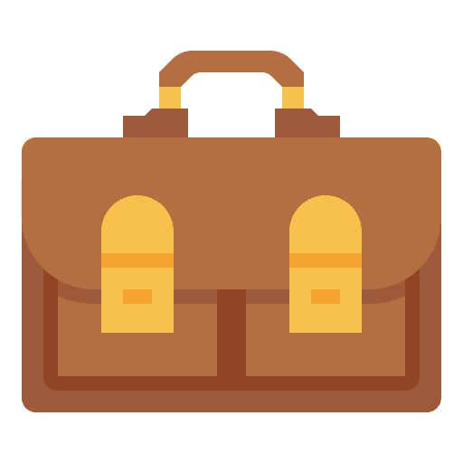 Briefcase company corporation business and finance icon Briefcase company corporation business and finance icon