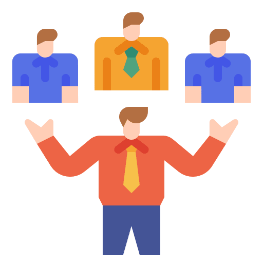 Human resources team business corporation icon Human resources team business corporation icon