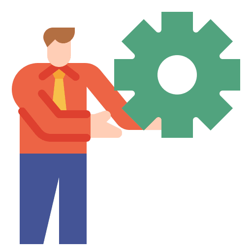 Management develop corporation motivation icon Management develop corporation motivation icon