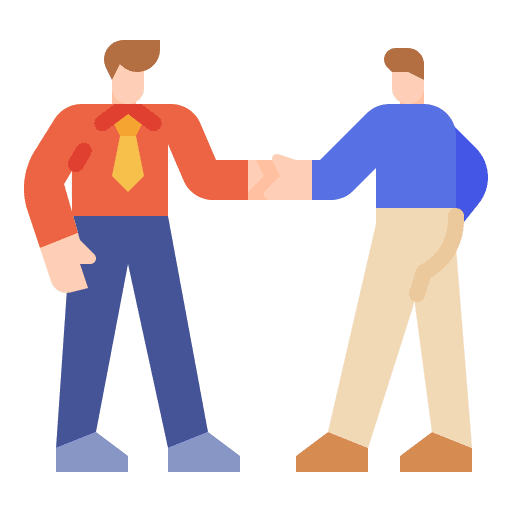 Partnership corporation debt business and finance icon Partnership corporation debt business and finance icon