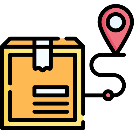 Order tracking box delivery order tracking icon