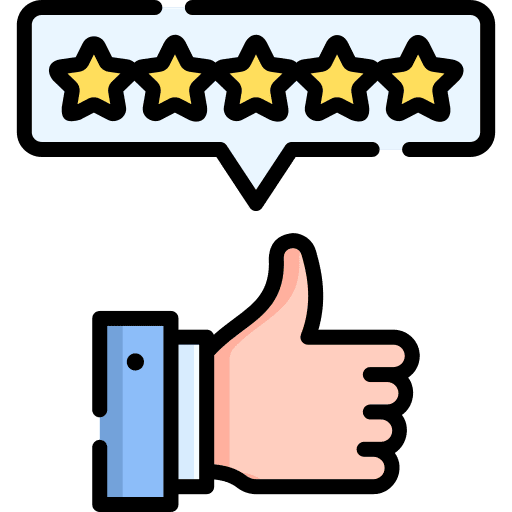 Rating customer satisfaction rating star icon
