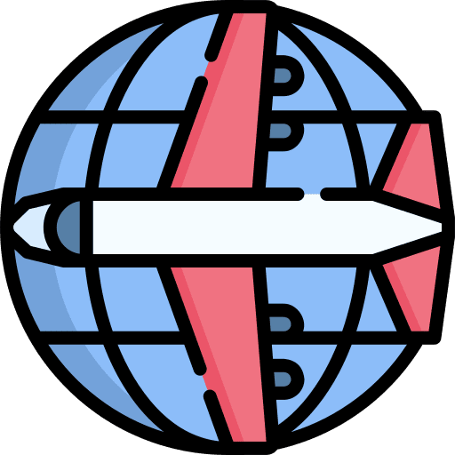 Flight world global flight icon
