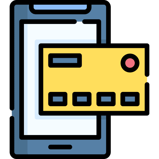 Online payment electronics mobile banking payment method icon