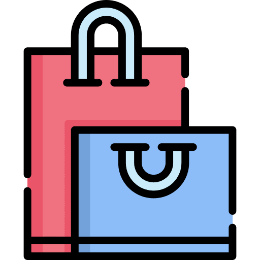 Shopping bag purchase supermarket store icon
