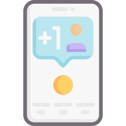 Follower digital smartphone social media icon
