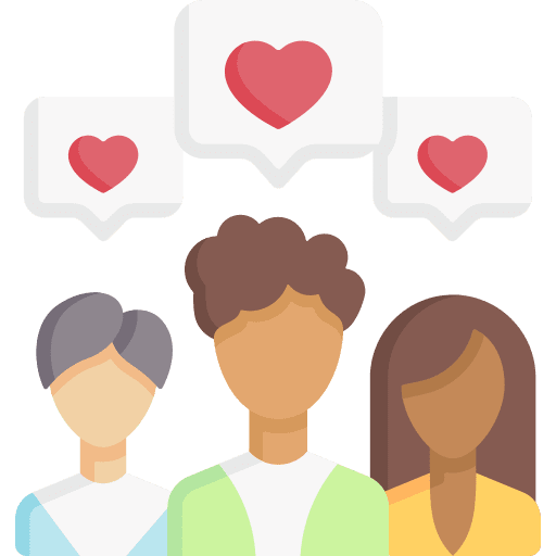 Rating like client people icon