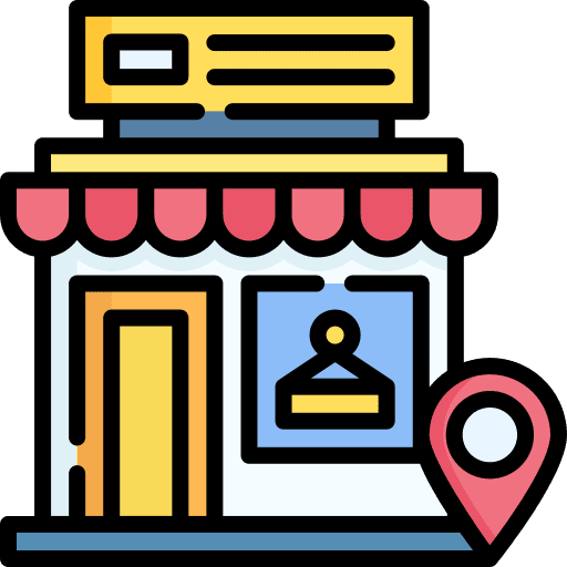 Store map pointer location store icon