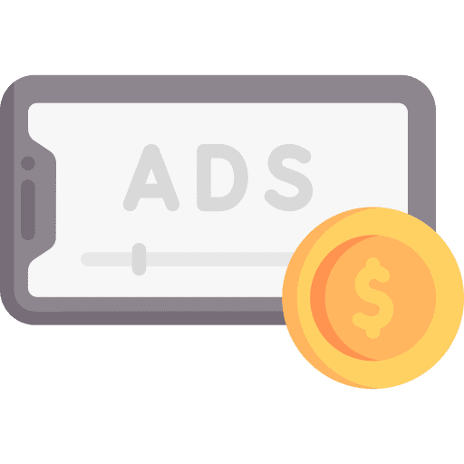 Ads video advertising marketing promotion icon Ads video advertising marketing promotion icon