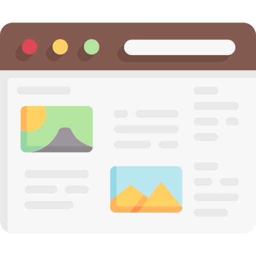 Blog browser communications page icon