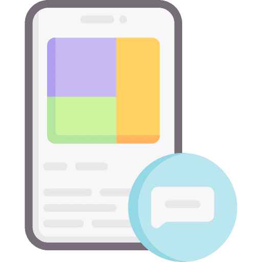 Comment mobile phone social media bubble speech icon Comment mobile phone social media bubble speech icon