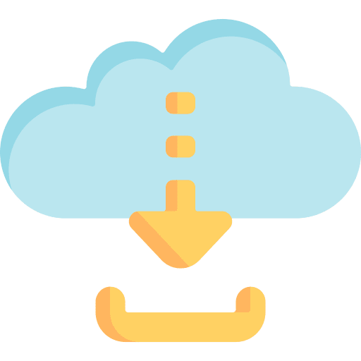 Download cloud computing direct download storage icon Download cloud computing direct download storage icon