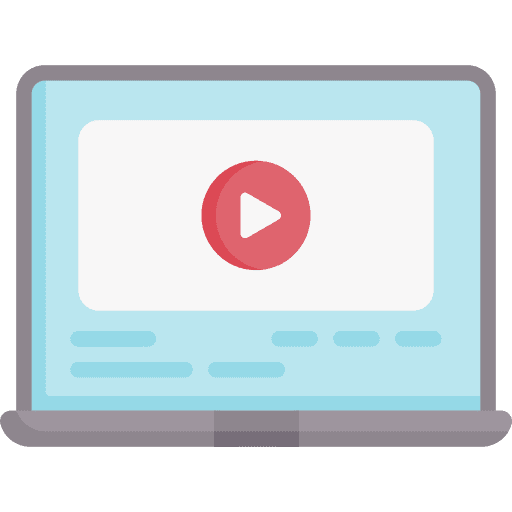 Laptop play button multimedia video player icon Laptop play button multimedia video player icon