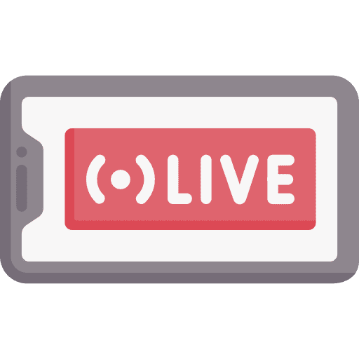Live influencer live smartphone icon Live influencer live smartphone icon