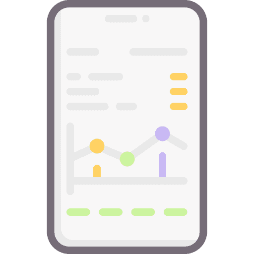 Analytics social media influencer stats icon Analytics social media influencer stats icon