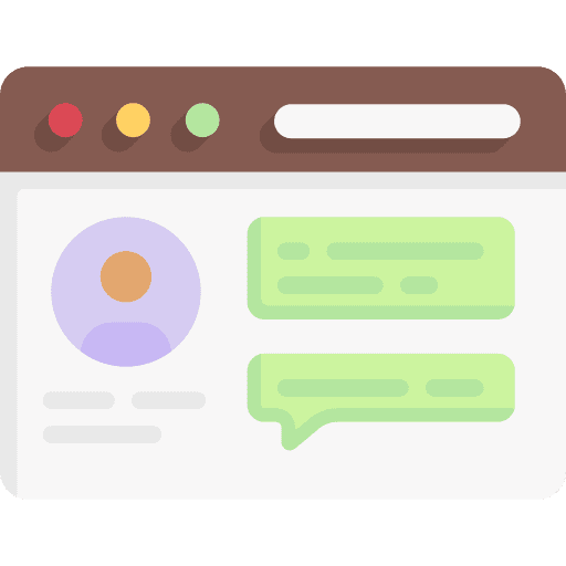 Blog influencer internet browser icon Blog influencer internet browser icon