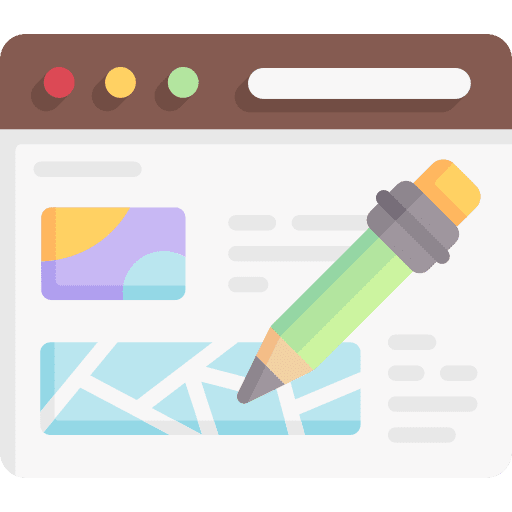 Blogging internet blog browser icon Blogging internet blog browser icon