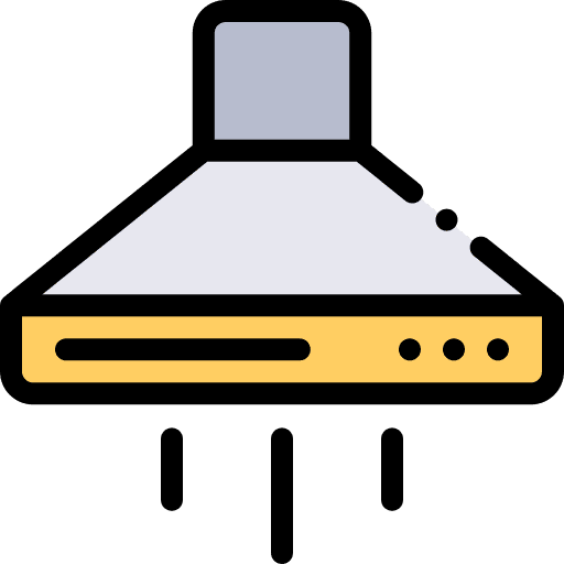Extractor hood cooking device kitchen icon